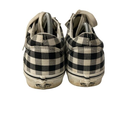 Vans Old Skool Black & White Checkered Canvas Sneakers Mens 7.5 / Womens 9 - Picture 5 of 8